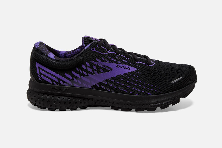 Ghost 13 Road Brooks Running Shoes NZ Mens - Black/Purple - EHCJIS-759
